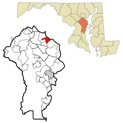 Location of Riviera Beach, Maryland