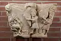 12th century A.D., France, at the cloister of the priory of La Daurade in Toulouse. King David and his musicians
