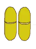 Transverse dehiscence of a pair of anthers