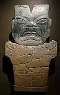 800–400 BC; serpentine, cinnabar; Dallas Museum of Art
