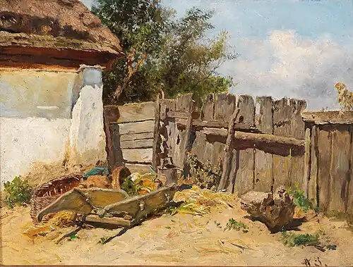 In the Farmhouse Garden