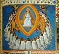 15th century A.D. Vision of God. 24 Elders of the Apocalypse gather around Christ. From the Figurative Apocalypse of the Dukes of Savoy.