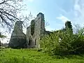 Remains of the main facade of the castle