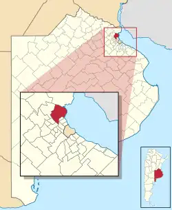 location of Tigre Partido in Buenos Aires Province