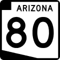 State Route 80 marker
