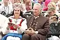 Arnold Rüütel and his wife Ingrid Rüütel at the XXV Estonian Song Festival (Laulupidu) in 2009.