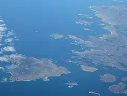 Aerial view of the northwest of the Rosses
