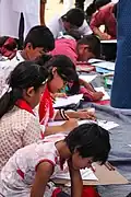 Art competition at Pohela Boishakh celebration in Chittagong
