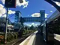 The accessible footbridge providing station access