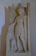 Artemis Hecate, as a goddess protector of the necropolis. Marble, 3rd century CE, Apollonia, Albania.