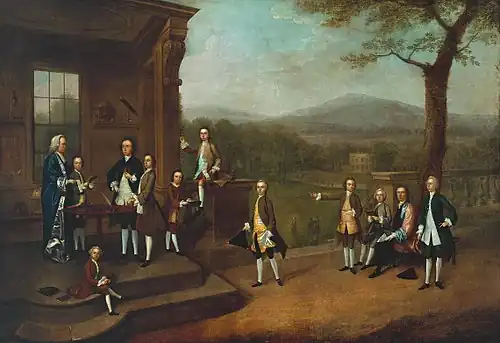 Breaking-Up Day at Dr Clayton's School at Salford (c. 1738)