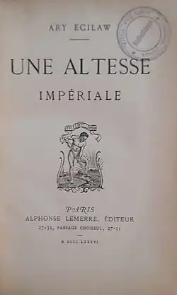 Ary Ecilaw, 1886[1]