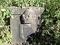 Portuguese coat of arms engraved in rock on the Fort