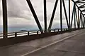 Astoria Bridge. Close up view of the through-truss section of the bridge