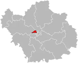 Situation of the canton of Troyes-3 in the department of Aube