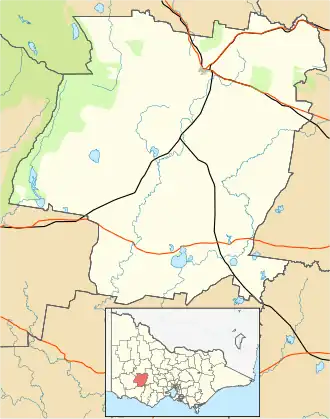 Mininera is located in Rural City of Ararat