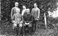 Poet Andrej Majer sitting left (historical photo)