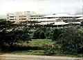 View of the school from the South Super Highway