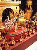 Depiction of Baby Rishabhanatha on Airawat Elephant