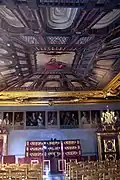 The castle's Rittersaal (hall of knights), paintings by Andrea Alovisii