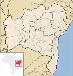 Within the state of Bahía