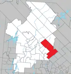 Location within Antoine-Labelle RCM
