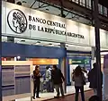 The Liberty of Oudiné in the logo for the Central Bank of Argentina.