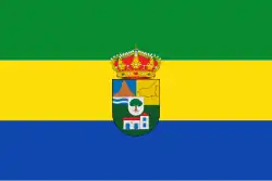 Flag of Las Tres Villas, Spain