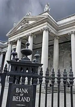 Detail of railings and front portico