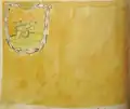 Company banner of the Smolensk infantry regiment of the 1712 pattern. Drawing from the beginning of the 18th century: 126