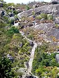 Path leading to the Hindu Temple.