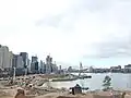 Barangaroo Central and Barangaroo South in construction in 2014