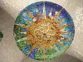 Detail of Gaudí’s ceramic tile