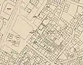 Survey of Palestine map, 1940, showing "Harat el Qala" ('Castle Quarter')