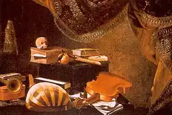 Still Life with Musical Instruments, oil on canvas, Pinacoteca di Brera, Milan