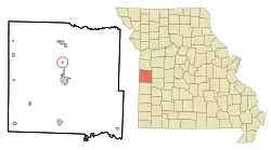 Location of Passaic, Missouri