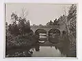The old Batesford Bridge, built using bluestone in 1859