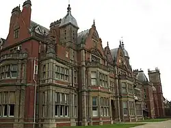 The garden front