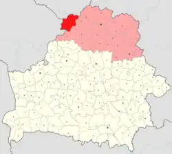 Location of Braslaw district