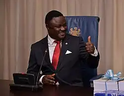 Benedict Ayade on executive wears sitting probably in his office or an executive meeting