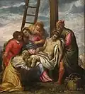 The Deposition of Christ, painting by Benedetto Caliari, c. 1577, Honolulu Museum of Art