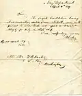 1839 Orders to the USS Constitution