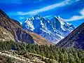 Bhagirathi Massif from Chirvasa