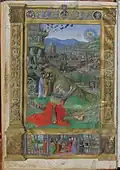 David in prayer, from the Bible of Matthias Corvinus