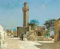 Illustration of mosque by Viggo Peter Olaf Langer