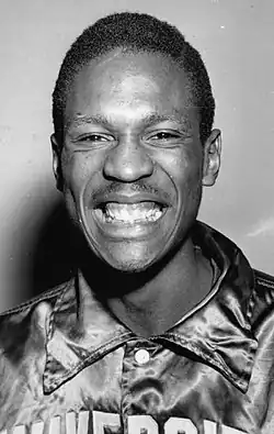 Russell smiling