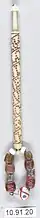 Bone Bobbin MET DP7530, inscribed with text