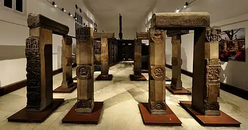 Bodh Gaya original railings, Indian Museum, Calcutta
