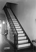 Detail of staircase in entrance hall