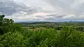 View from the tower to the west and the Morava valley